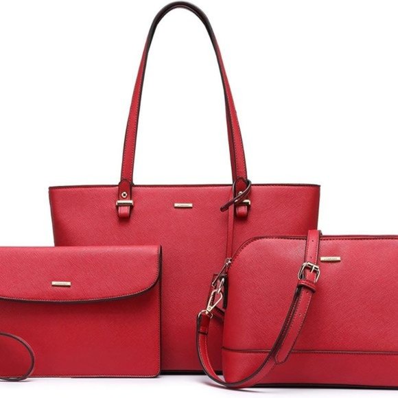 New  3pcs Purse Set   Handbags for Women Shoulder Bags Tote Satchel - Picture 9 of 16